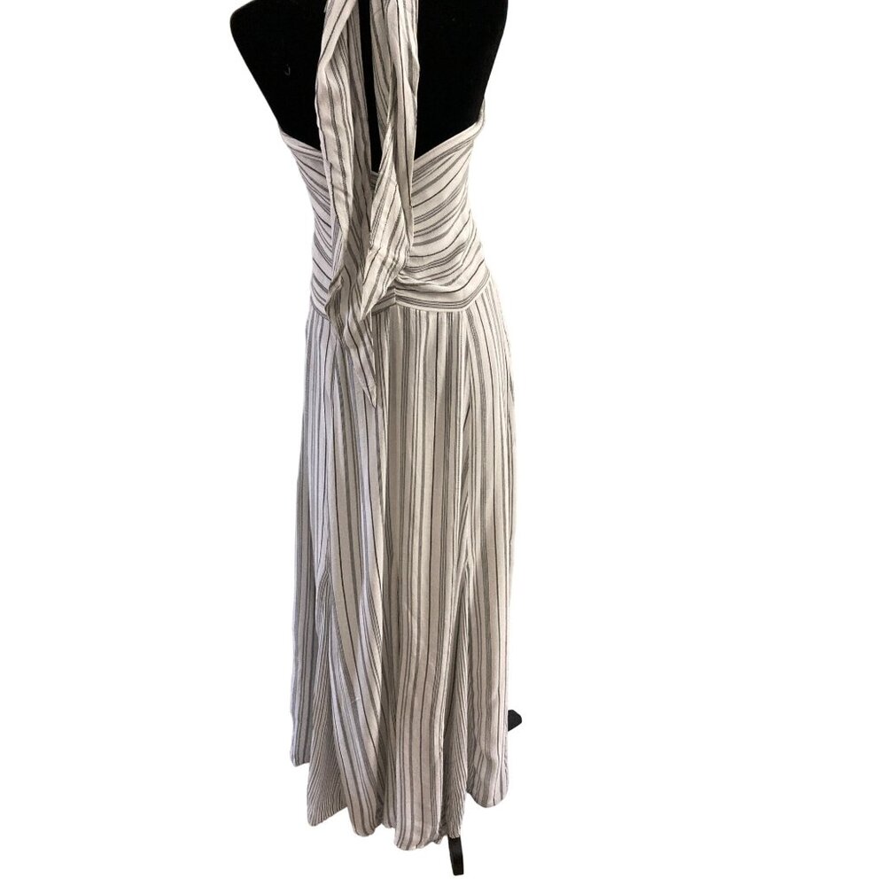 NWT Jovienne Love Stich Women's Dress Criss Cross Straps Striped Size Large - Picture 5 of 10
